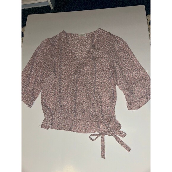 Sienna Sky Blouse size large flower pattern - Picture 2 of 5